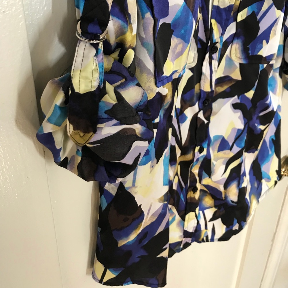 Gorgeous Patterned Calvin Klein Blouse - image 5